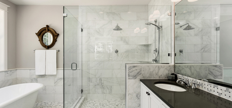 bathroom shower door installation in Palm Valley