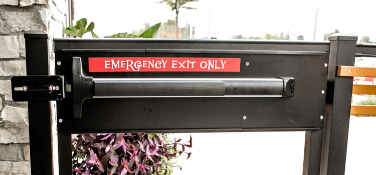 emergency push bar installation in Palm Valley